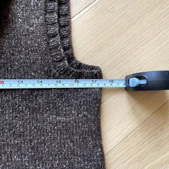 Vintage Wool Sweater Vest brown Size Small - Picture 5 of 7